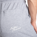 Better Bodies Wide Sweatpants Light Gray Melange-Naisten housut-Better Bodies-XS-Aminopörssi