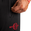 Better Bodies Basketball Shorts 6'', Black/Red *-Miesten shortsit-Better Bodies-S-Aminopörssi