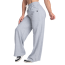 Better Bodies Wide Sweatpants Light Gray Melange-Naisten housut-Better Bodies-XS-Aminopörssi