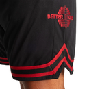 Better Bodies Basketball Shorts 6'', Black/Red *-Miesten shortsit-Better Bodies-S-Aminopörssi