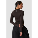 ICIW Define Seamless Long Sleeve Chocolate Brown-Naisten pitkähihaiset ja hupparit-ICANIWILL-XS-Aminopörssi