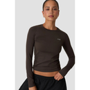 ICIW Define Seamless Long Sleeve Chocolate Brown-Naisten pitkähihaiset ja hupparit-ICANIWILL-XS-Aminopörssi