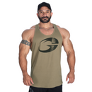 GASP Rib Essential T-back Washed Green-Miesten hihattomat paidat-GASP-S-Aminopörssi