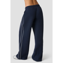 ICIW Contrast Straight Leg Pants Midnight Blue-Naisten housut-ICANIWILL-S-Aminopörssi