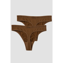 ICIW Everyday Seamless Thong, 2-pack Cinnamon-Naisten alusasut-ICANIWILL-XS-Aminopörssi