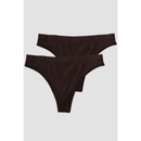 ICIW Everyday Seamless Thong, 2-pack Moccha-Naisten alusasut-ICANIWILL-XS-Aminopörssi