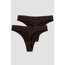ICIW Everyday Seamless Thong, 2-pack Moccha-Naisten alusasut-ICANIWILL-XS-Aminopörssi