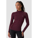 ICIW Define Seamless 1/2 Zip Maroon Red-Naisten pitkähihaiset ja hupparit-ICANIWILL-XS-Aminopörssi