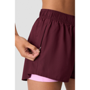 ICIW Mirage 2-in-1 Shorts Dark Mahogany