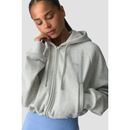 ICIW Everyday Cropped hoodie ZIP White Melange-Naisten pitkähihaiset ja hupparit-ICANIWILL-XS-Aminopörssi