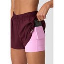 ICIW Mirage 2-in-1 Shorts Dark Mahogany