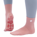 Manduka Pilates Half Crew Socks, Blush