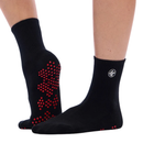 Manduka Pilates Half Crew Socks, Black
