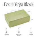 Myga Foam Yoga Block, Moss (green)-Joogablokki-Myga-Aminopörssi