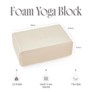 Myga Foam Yoga Block, Sand-Joogablokki-Myga-Aminopörssi