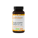 Puhdas+ D3-vitamiini 50 ug oliiviöljy, 60 kaps.-D-vitamiini-Puhdas+-Aminopörssi