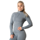 Relode Aura Seamless Zip Longsleeve - Slate Grey-Naisten pitkähihaiset ja hupparit-Relode-S-Aminopörssi