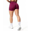 Relode Hybrid Seamlesss SCRUNCH Shorts, Red Plum-Naisten shortsit-Relode-XS-Aminopörssi