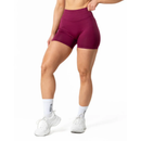Relode Hybrid Seamlesss SCRUNCH Shorts, Red Plum-Naisten shortsit-Relode-XS-Aminopörssi