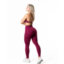Relode Hybrid Seamless SCRUNCH Trikoot, Red Plum-Naisten trikoot ja leggingsit-Relode-XS-Aminopörssi