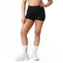 Relode Hybrid Seamlesss SCRUNCH Shorts, Jet Black-Naisten shortsit-Relode-XS-Aminopörssi