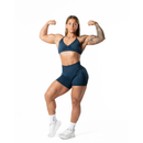 Relode Hybrid Seamlesss SCRUNCH Shorts, Navy-Naisten shortsit-Relode-XS-Aminopörssi