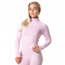 Relode Aura Seamless Zip Longsleeve Light Pink-Naisten pitkähihaiset ja hupparit-Relode-S-Aminopörssi