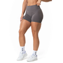 Relode Aura Seamless Scrunch Shorts Earth Gray-Naisten shortsit-Relode-XS-Aminopörssi