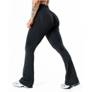Relode Hybrid Seamless Flared Tights Black-Naisten trikoot ja leggingsit-Relode-XS-Aminopörssi