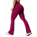 Relode Hybrid Seamless Flared Tights Red Plum-Naisten trikoot ja leggingsit-Relode-XS-Aminopörssi