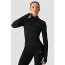 ICIW Smooth Seamless 1/2 Zip LS Black-Naisten pitkähihaiset ja hupparit-ICANIWILL-XS-Aminopörssi