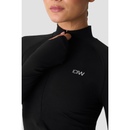 ICIW Smooth Seamless 1/2 Zip LS Black-Naisten pitkähihaiset ja hupparit-ICANIWILL-XS-Aminopörssi