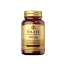 Solgar Folate (as Metafolin) 400 µg, 50 tabl.-Foolihappo-Solgar-Aminopörssi