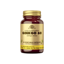Solgar Ginkgo 60 (Ginkgo Biloba), 60 kaps.-Yrttivalmiste-Solgar-Aminopörssi