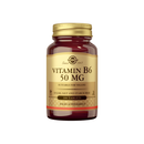 Solgar Vitamin B6 50 mg, 100 tabl-B6-vitamiini-Solgar-Aminopörssi