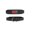 Gorilla Wear 4 Inch Padded Leather Lifting Belt, black/red