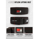 4 Inch Nylon Lifting Belt, black/gray-Nostovyö-Gorilla Wear-S/M-Aminopörssi