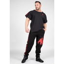 Buffalo Old School Workout Pants, black/red-Miesten housut-Gorilla Wear-S/M-Aminopörssi