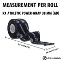 RX Athletic Power-Wrap 38mm x 4,5m-Teippi-Rehband-Aminopörssi